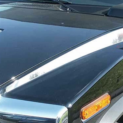 Hummer H2 Chrome Hood Trim, 2pc  2003, 2004, 2005, 2006, 2007, 2008, 2009