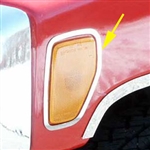Hummer H3 Chrome  Front Marker Light Surround Accent Trim, 2006, 2007, 2008, 2009
