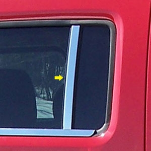 Hummer H3 Chrome Pillar Post Trim, 2006, 2007, 2008, 2009