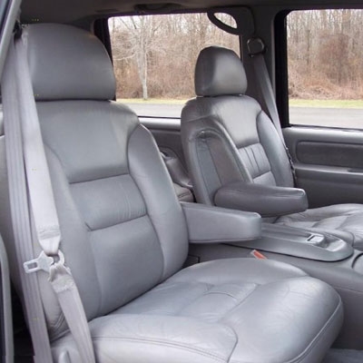 Chevrolet Suburban Katzkin Leather Seat Upholstery (replaces factory leather), 1995, 1996, 1997, 1998, 1999