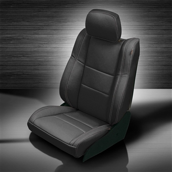 Jeep Grand Cherokee Laredo Katzkin Leather Seat Upholstery, 2011, 2012, 2013, 2014, 2015, 2016, 2017, 2018, 2019, 2020, 2021, 2022 (WK body, flat design)