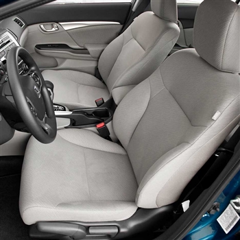 Honda Civic Sedan LX / HF / Hybrid Katzkin Leather Seat Upholstery, 2014, 2015 (flat design)