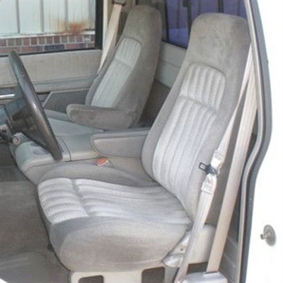 Chevrolet C1500 Regular Cab Katzkin Leather Seat Upholstery (2 passenger front seat, 2 armrests), 1992, 1993