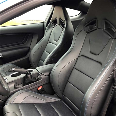 Ford Mustang Coupe Shelby GT350 GT500 Katzkin Leather Seat Upholstery, 2016, 2017, 2018, 2019, 2020, 2021, 2022, 2023