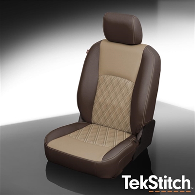 Ram 1500 Quad Cab Classic Katzkin Leather Seat Upholstery, 2022, 2023, 2024 (3 passenger split with 2 pc console or 2 passenger base buckets, solid rear)