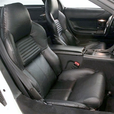 Chevrolet Corvette Katzkin Leather Seat Upholstery, 1984, 1985, 1986, 1987, 1988 (three piece lean back)