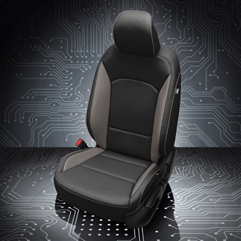 Kia Soul Katzkin Leather Seat Upholstery (no rear center arm rest, with integrated headrests), 2020, 2021, 2022, 2023