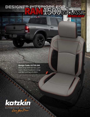 Ram Quad Cab 1500 Warlock Katzkin Leather Seat Upholstery, 2022, 2023, 2024