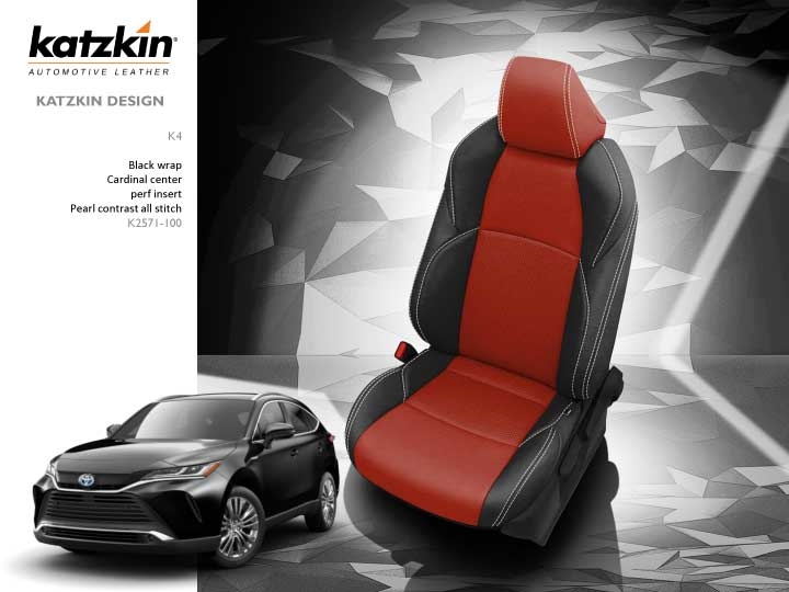 Toyota Venza Katzkin Leather Seat Upholstery, 2021, 2022, 2023