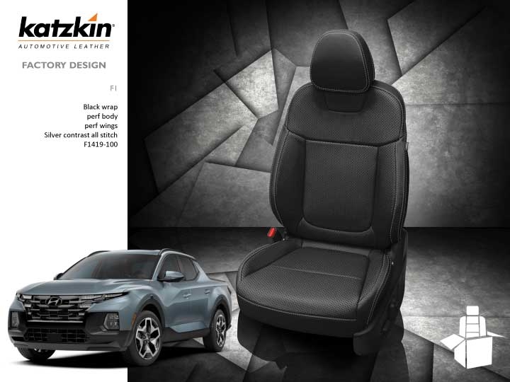 Hyundai Santa Cruz SE Katzkin Leather Seat Upholstery, 2022, 2023, 2024