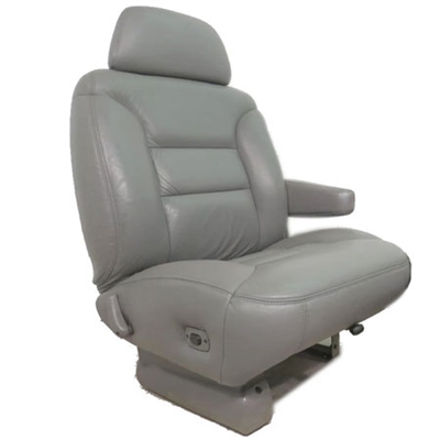 Chevrolet Suburban Katzkin Leather Seat Upholstery (2 passenger front seat, factory cloth replacement), 1995, 1996, 1997, 1998, 1999