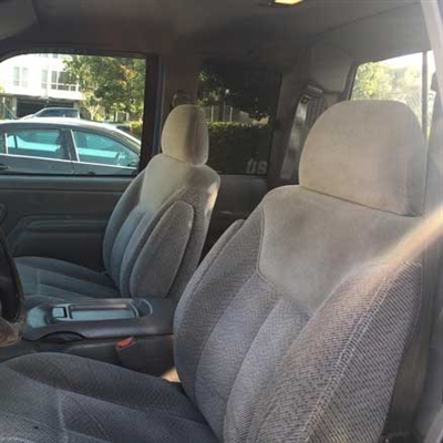 Chevrolet C1500 Extended Cab Katzkin Leather Seat Upholstery (2 passenger front seat), 1995, 1996, 1997, 1998, 1999