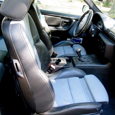 BMW 3-SERIES SEDAN (W/LEG EXTENSIONS) Katzkin Leather Interior (2 row), 1999, 2000, 2001, 2002