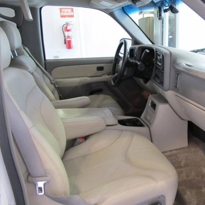 GMC Yukon Katzkin Leather Seat Upholstery (2 passenger front seat, with solid third row), 2000, 2001, 2002