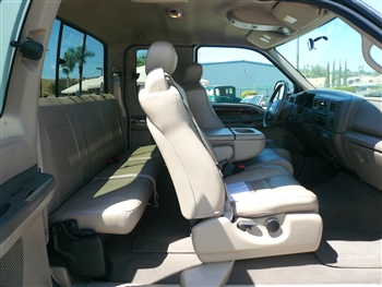 Ford F250 / F350 Super Cab Katzkin Leather Seat Upholstery, 2004, (LB 3 passenger front seat)