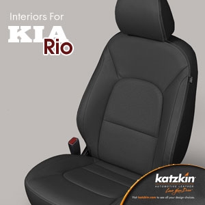 Kia Rio Katzkin Leather Seat Upholstery Kit