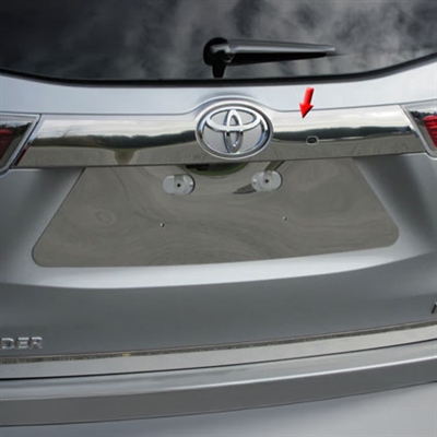 Toyota Highlander Chrome License Bar Trim, 2014, 2015, 2016, 2017, 2018, 2019