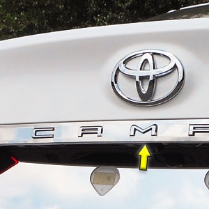 Toyota Camry Chrome License Bar Trim, 2018, 2019, 2020, 2021, 2022, 2023