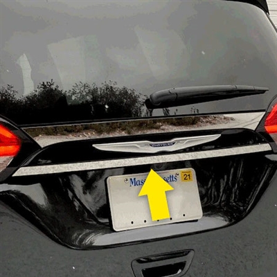 Chrysler Pacifica Chrome License Bar Trim, 2017, 2018, 2019, 2020, 2021