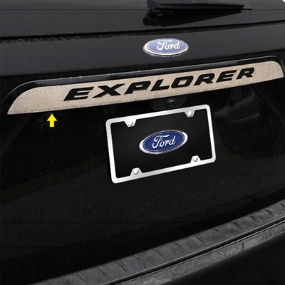 Ford Explorer Chrome License Bar Trim, 2020, 2021, 2022, 2023, 2024, 2025, 2026