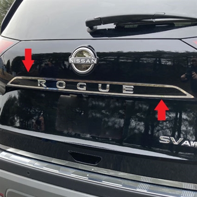 Nissan Rogue Chrome License Trim, 2021, 2022, 2023, 2024