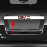 GMC Yukon Chrome Tailgate License Bar Cover, 2015, 2016, 2017, 2018, 2019, 2020