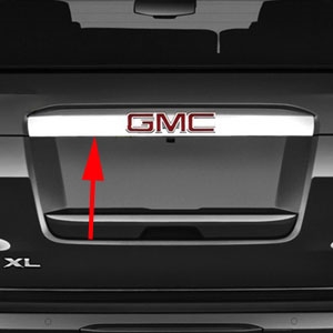 GMC Yukon Chrome Tailgate License Bar Cover, 2015, 2016, 2017, 2018, 2019, 2020