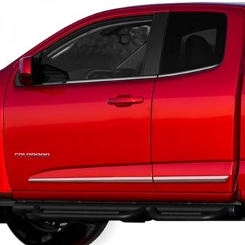 GMC Canyon Chrome Lower Door Moldings, 2015, 2016, 2017, 2018, 2019, 2020, 2021, 2022