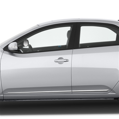 Kia Forte Sedan / Hatchback Chrome Lower Door Moldings, 2010, 2011, 2012, 2013