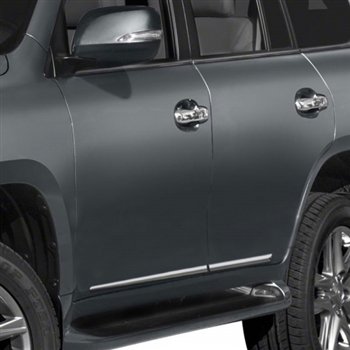 Lexus GX Chrome Lower Door Moldings, 2010, 2011, 2012, 2013, 2014, 2015, 2016, 2017, 2018, 2019, 2020, 2021, 2022, 2023