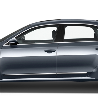 Volkswagen Passat Chrome Lower Door Accent Moldings, 2012, 2013, 2014, 2015, 2016, 2017, 2018, 2019