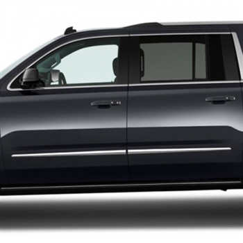 Chevrolet Suburban Chrome Door Molding Accents, 2015, 2016, 2017, 2018, 2019, 2020