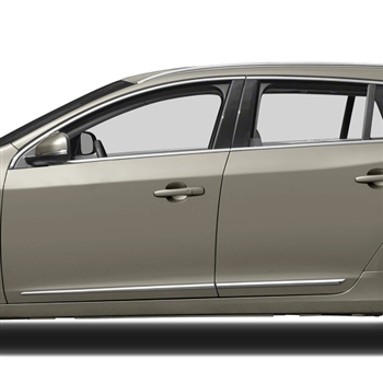 Volvo V60 Chrome Lower Door Moldings, 2010, 2011, 2012, 2013, 2014, 2015, 2016