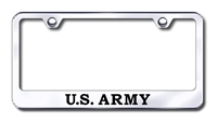 Army Premium Chrome License Plate Frame