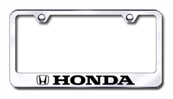 Honda Chrome License Plate Frame