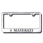 Maserati Chrome License Plate Frame