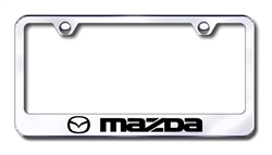 Mazda Chrome License Plate Frame