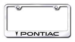 Pontiac Chrome License Plate Frame