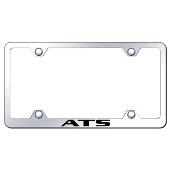 Cadillac ATS Laser Etched Chrome License Plate Frame