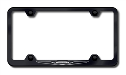 Chrysler 'New Logo' Black License Plate Frame