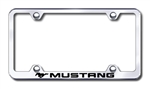 Ford Mustang Logo Premium Chrome License Plate Frame