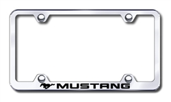Ford Mustang Logo Premium Chrome License Plate Frame