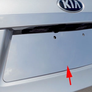 Kia Sorento Chrome License Plate Bezel, 2016, 2017, 2018, 2019, 2020