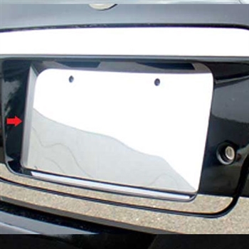 Nissan Altima Chrome License Plate Bezel Trim, 2002, 2003, 2004, 2005, 2006