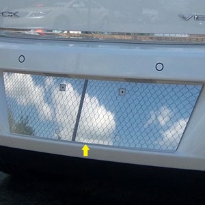 Buick Verano Chrome License Plate Bezel, 2012, 2013, 2014, 2015, 2016, 2017