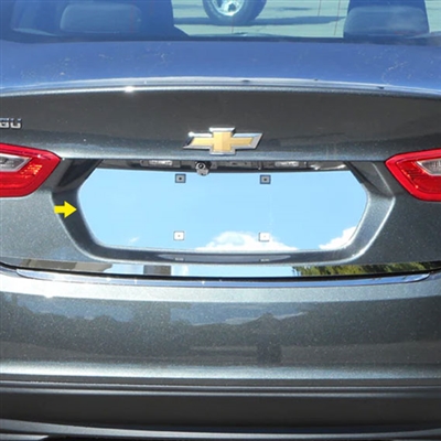 Chevrolet Malibu Chrome License Plate Bezel, 2016, 2017, 2018, 2019, 2020, 2021, 2022, 2023, 2024, 2025