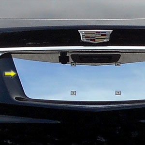 Cadillac XT5 Chrome License Plate Bezel, 2017, 2018, 2019, 2020, 2021, 2022, 2023