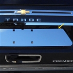 Chevrolet Tahoe Chrome License Plate Bezel, 2021, 2022, 2023