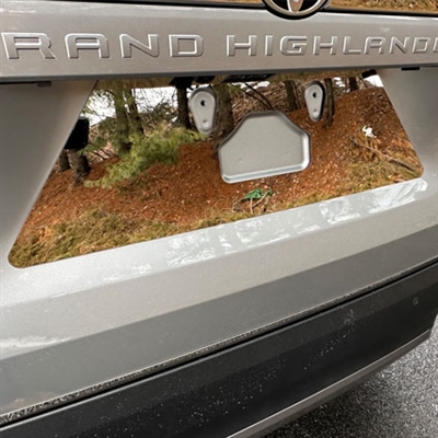 Toyota Grand Highlander Chrome License Plate Bezel, 2024, 2025, 2026