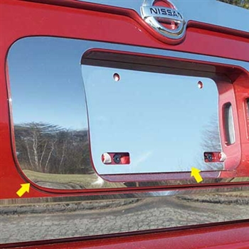 Nissian Maxima Chrome License Plate Bezel with Surround, 2004, 2005, 2006, 2007, 2008